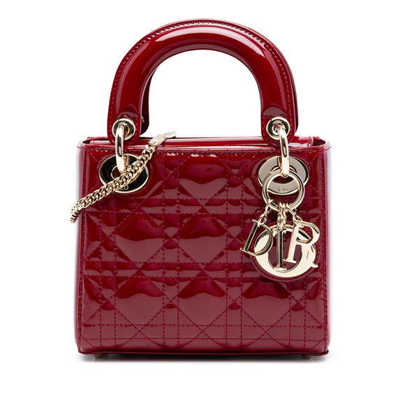 Dior Handbags - Pre-Loved Dior Mini Patent Cannage Lady Dior
